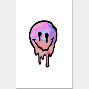 Drippy Smiley Face Posters and Art